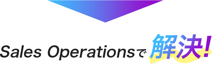 Sales Operationsで解決!